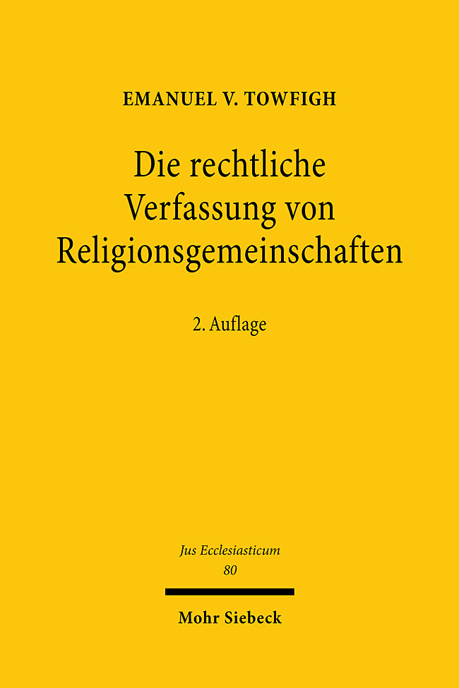 Die rechtliche Verfassung von Religionsgemeinschaften main product photo