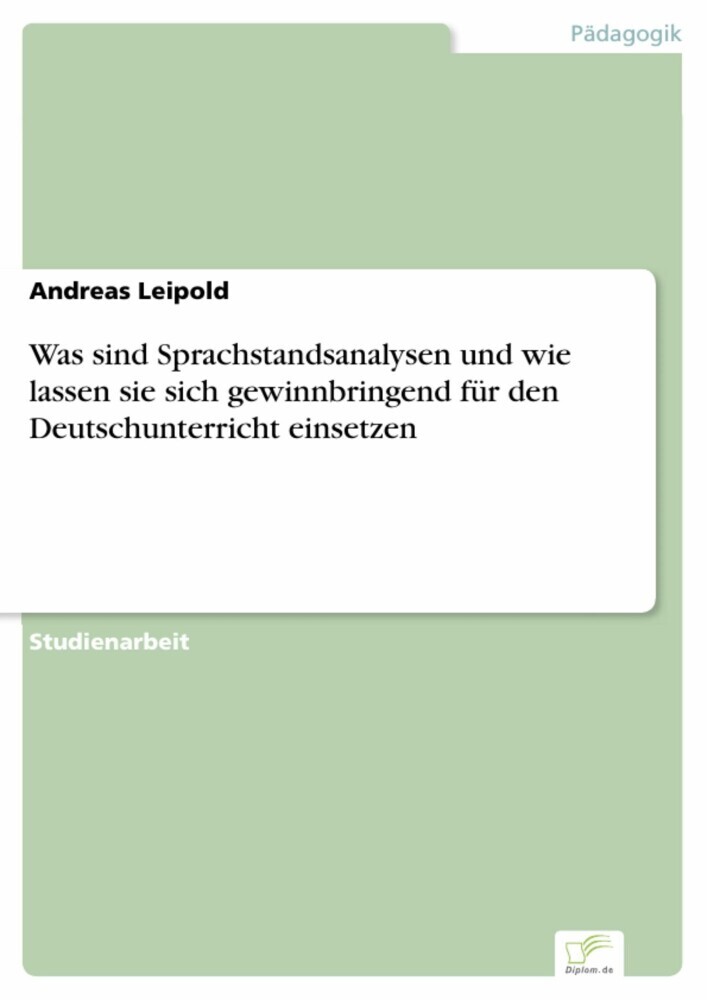 Was sind Sprachstandsanalysen und wie lassen sie sich gewinnbringend für den Deutschunterricht einsetzen main product photo