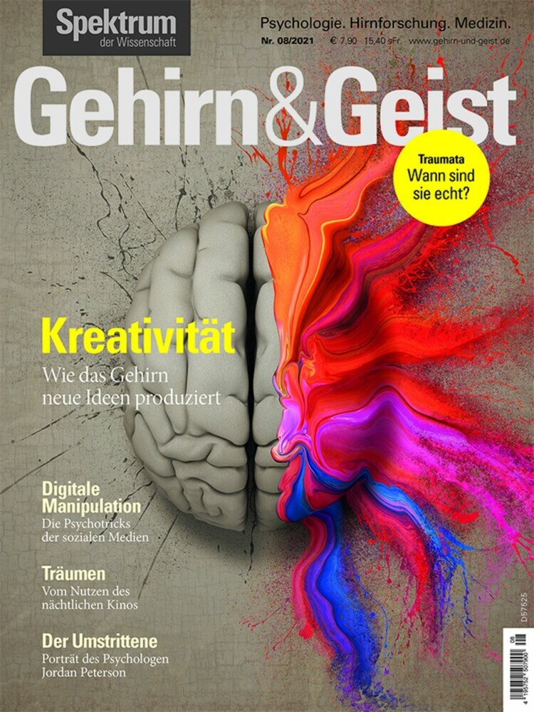 Gehirn&Geist 8/2021 Kreativität main product photo
