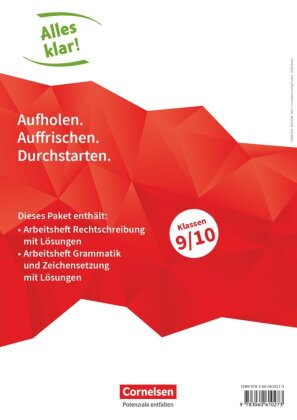 Alles klar! - Deutsch - Sekundarstufe I - 9./10. Schuljahr
