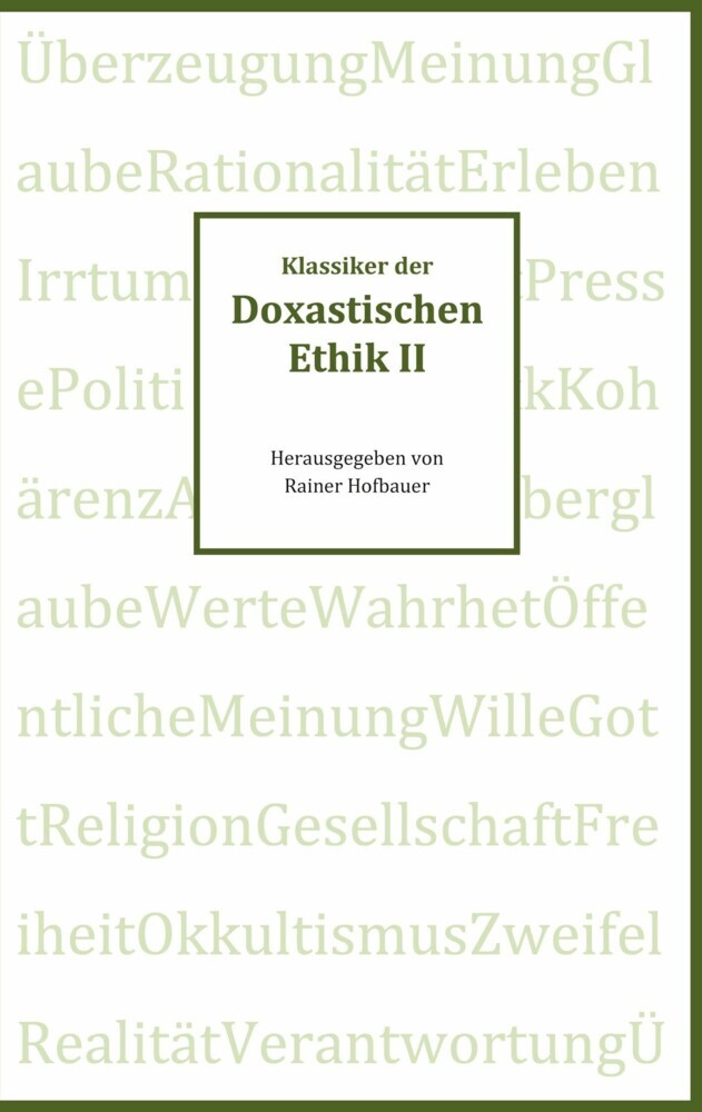 Klassiker der Doxastischen Ethik II main product photo