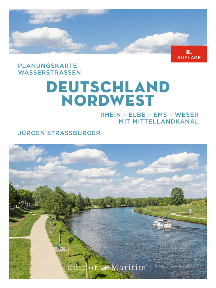 Planungskarte Wasserstraßen Deutschland Nordwest main product photo