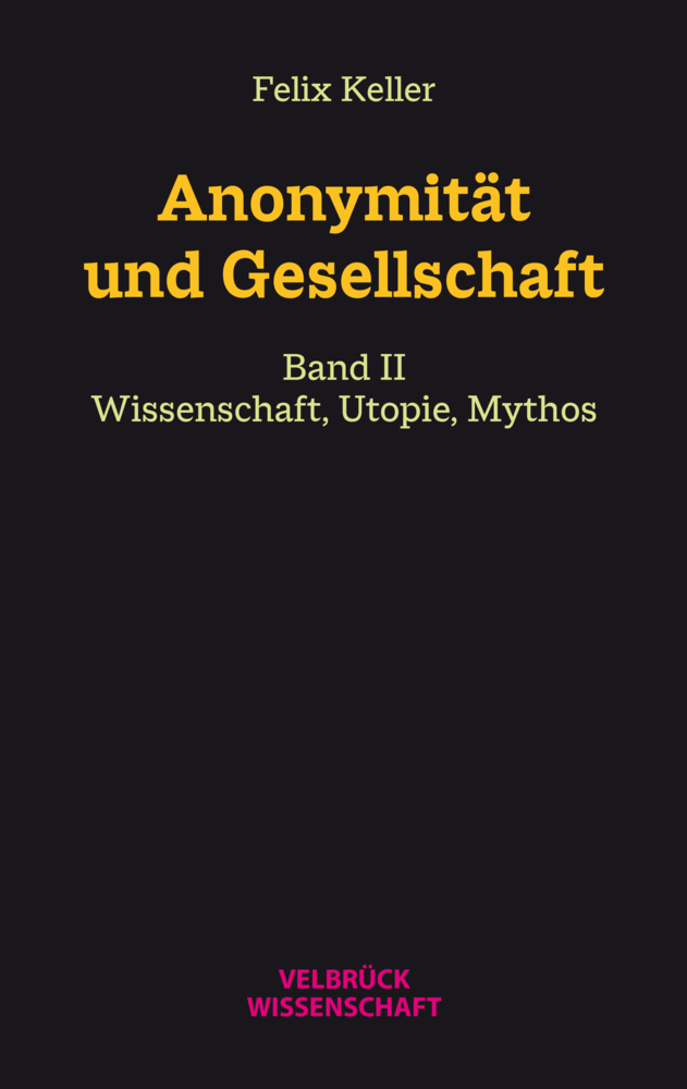Anonymität und Gesellschaft Bd. II main product photo