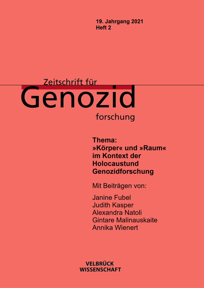 Zeitschrift für Genozidforschung. 19. Jahrgang 2021, Heft 2 main product photo