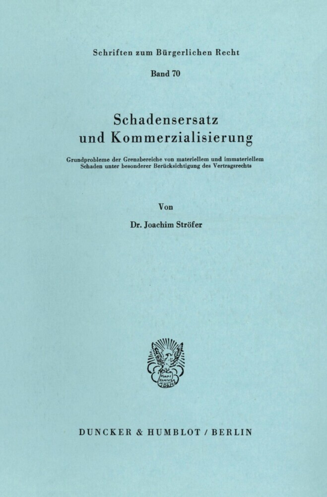 Schadensersatz und Kommerzialisierung. main product photo