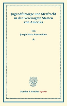 Jugendfürsorge und Strafrecht