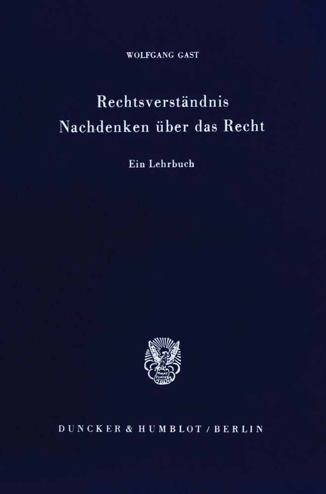 Rechtsverständnis - Nachdenken über das Recht. main product photo