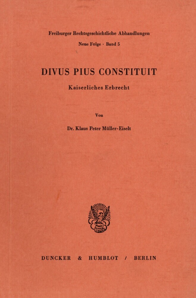 Divus Pius Constituit. main product photo