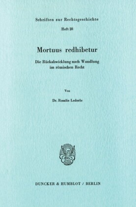 Mortuus redhibetur.