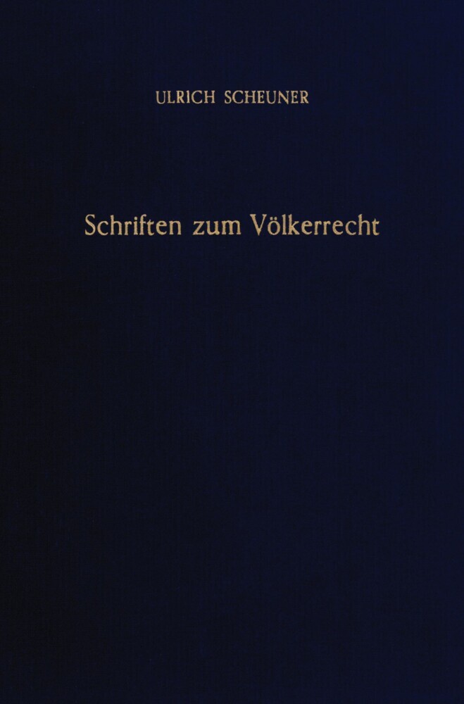 Schriften zum Völkerrecht. main product photo