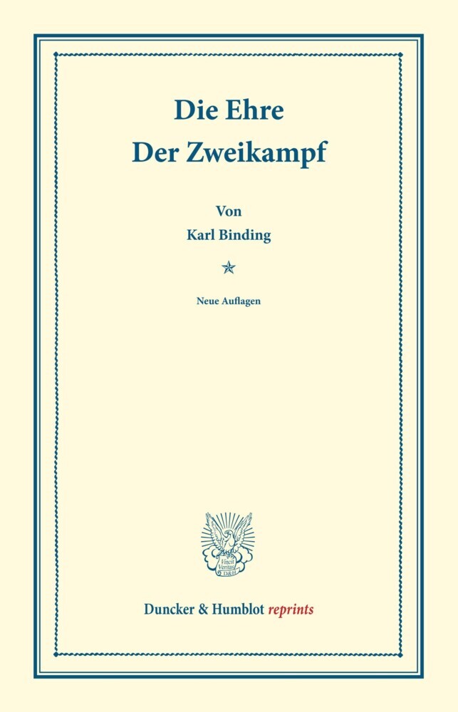 Die Ehre / Der Zweikampf. main product photo