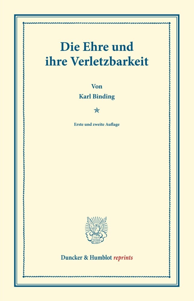 Die Ehre und ihre Verletzbarkeit. main product photo