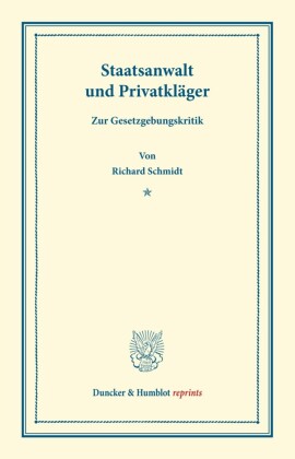 Staatsanwalt und Privatkläger.
