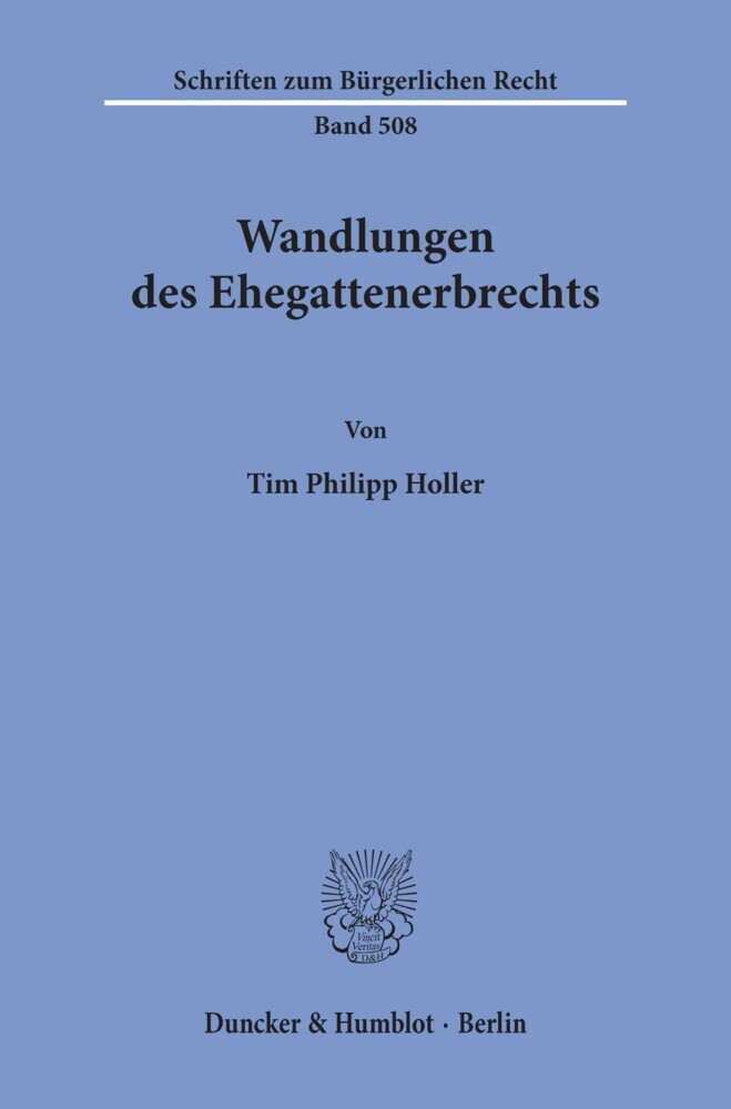 Wandlungen des Ehegattenerbrechts. main product photo