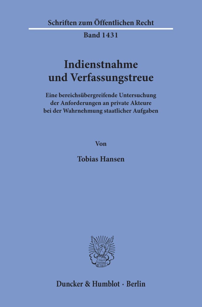 Indienstnahme und Verfassungstreue. main product photo