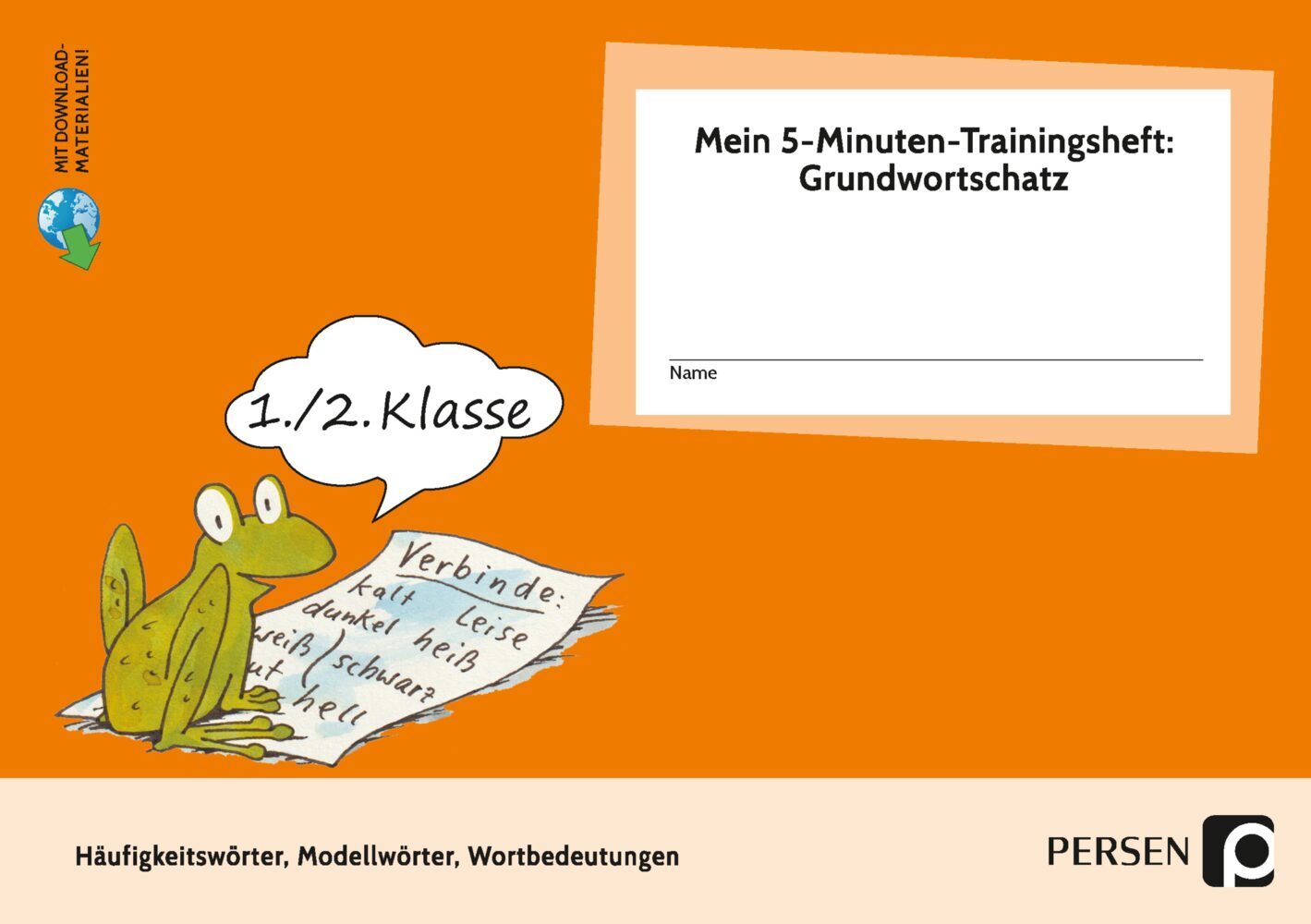 Mein 5-Min-Trainingsheft: Grundwortschatz- Kl. 1/2 main product photo