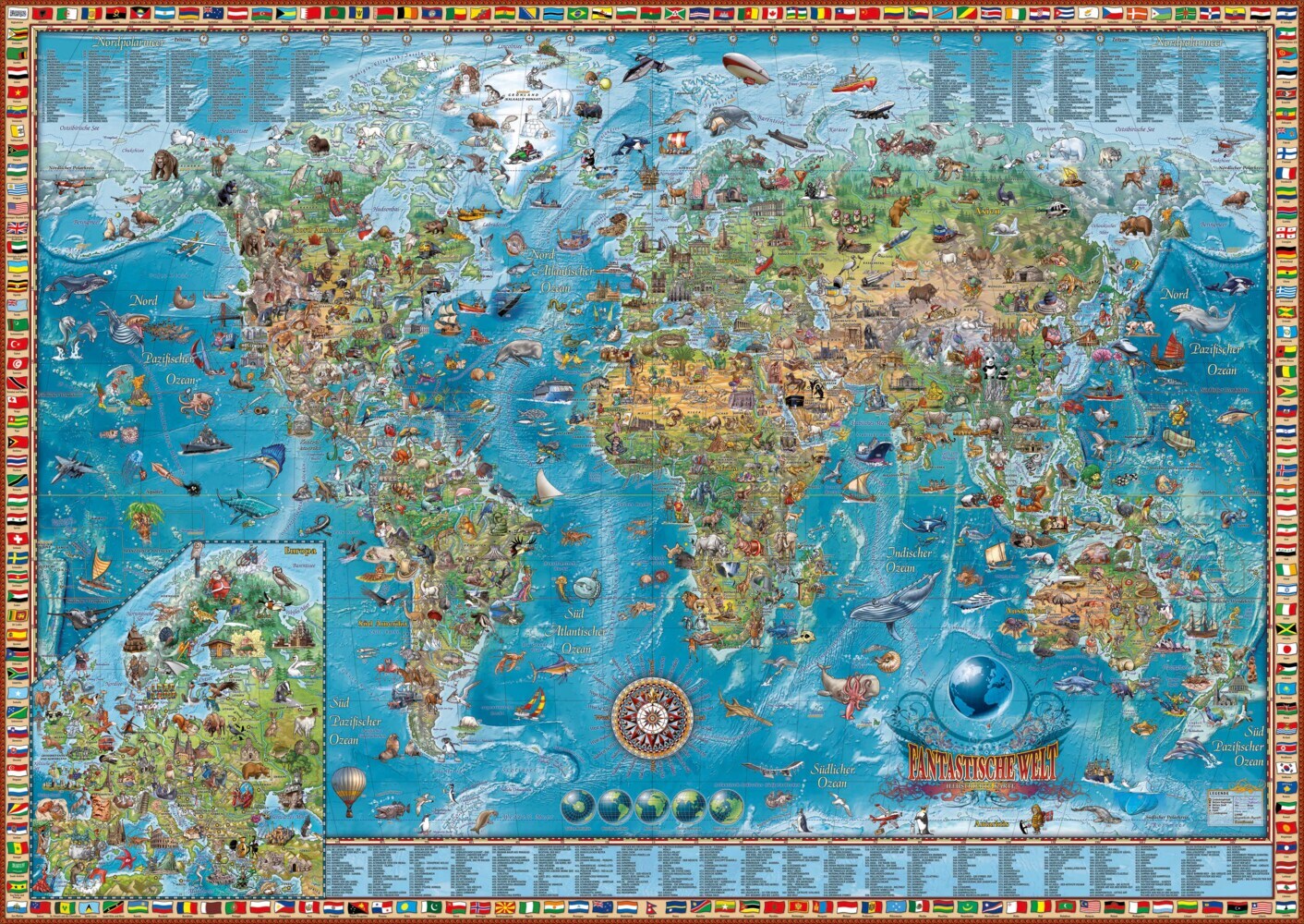 Kinderweltkarte "Fantastische Welt" main product photo
