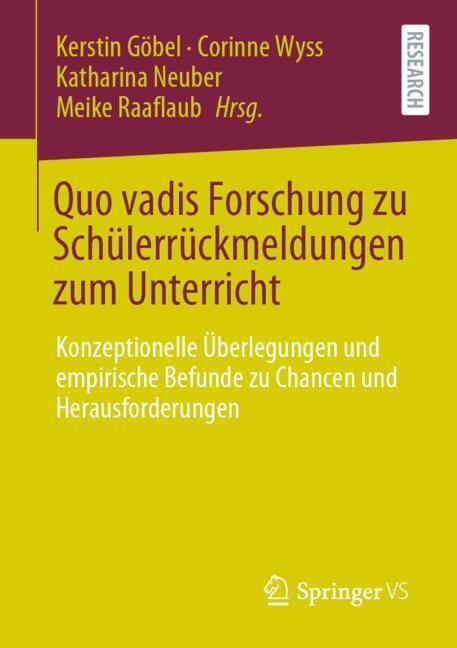 Quo vadis Forschung zu Schülerrückmeldungen zum Unterricht main product photo