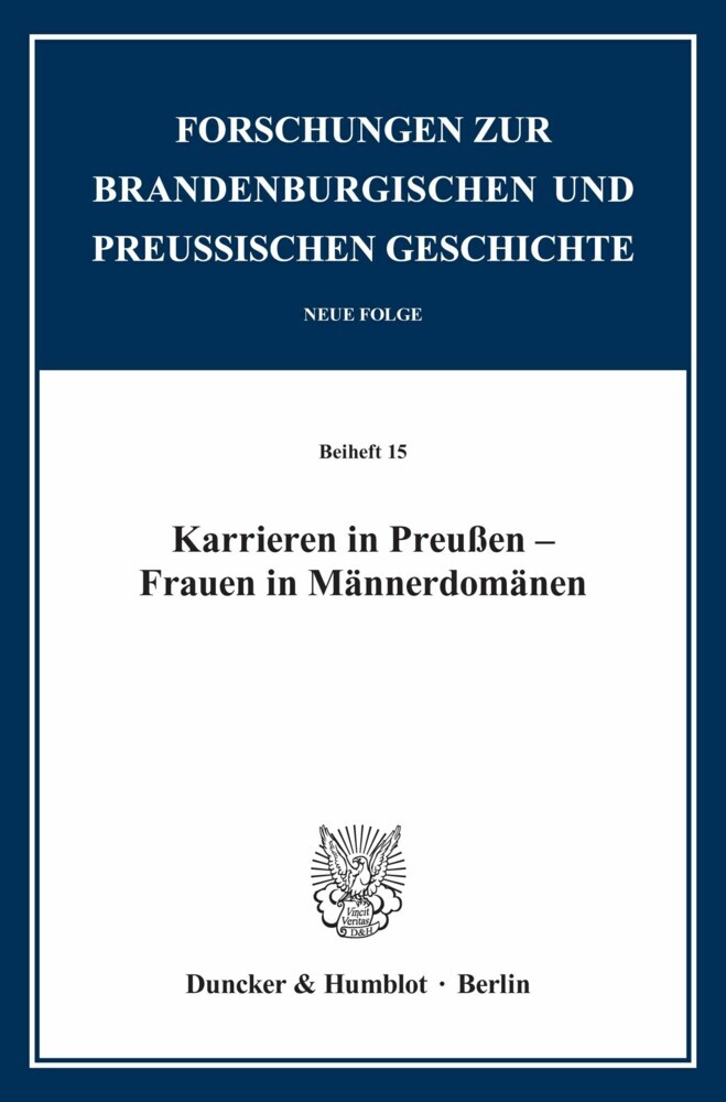 Karrieren in Preußen - Frauen in Männerdomänen. main product photo