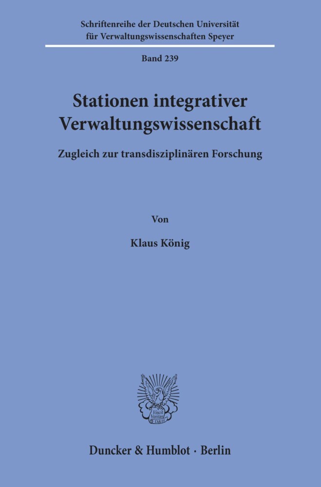 Stationen integrativer Verwaltungswissenschaft. main product photo