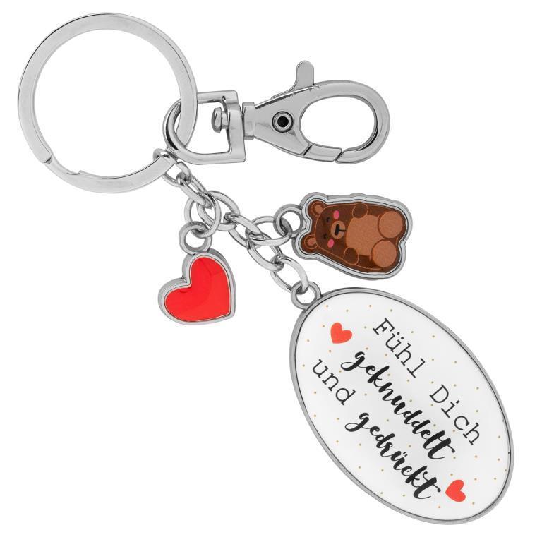 Anhänger mit Karabiner "Fühl Dich geknuddelt und gedrückt" main product photo