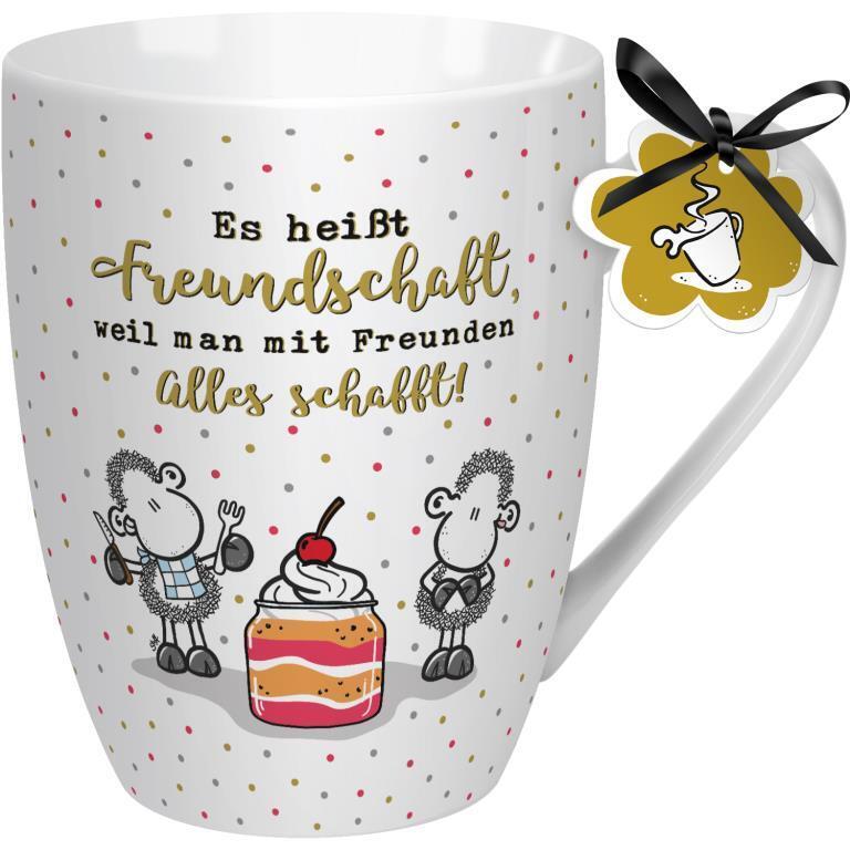 Lieblingstasse "Es heißt Freundschaft, weil man mit Freunden alles schafft" main product photo