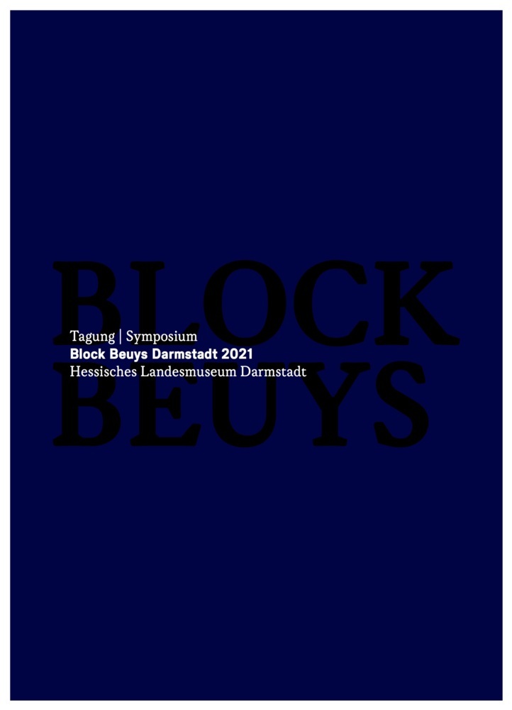 Tagung Block Beuys Darmstadt 2021 Symposium Block Beuys Darmstadt 2021 main product photo
