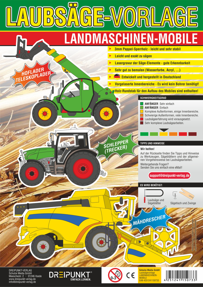 Laubsägevorlagen Landmaschinen (Mobile) main product photo