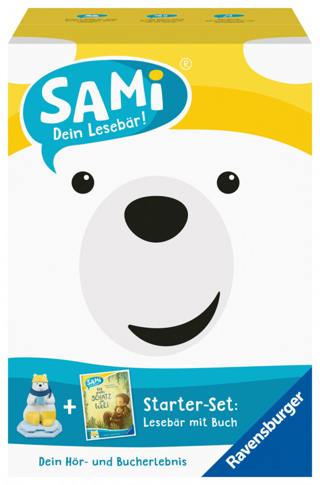 Ravensburger 00096 - SAMi, dein Lesebär, Starter-Set - Der größte Schatz der Welt, für Kinder ab 3 Jahren main product photo