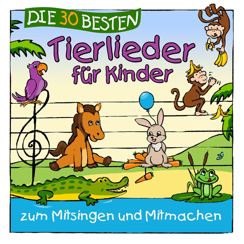 Die 30 besten Tierlieder für Kinder, 1 Audio-CD main product photo