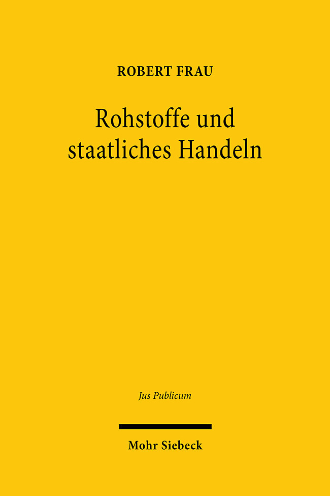 Rohstoffe und staatliches Handeln main product photo