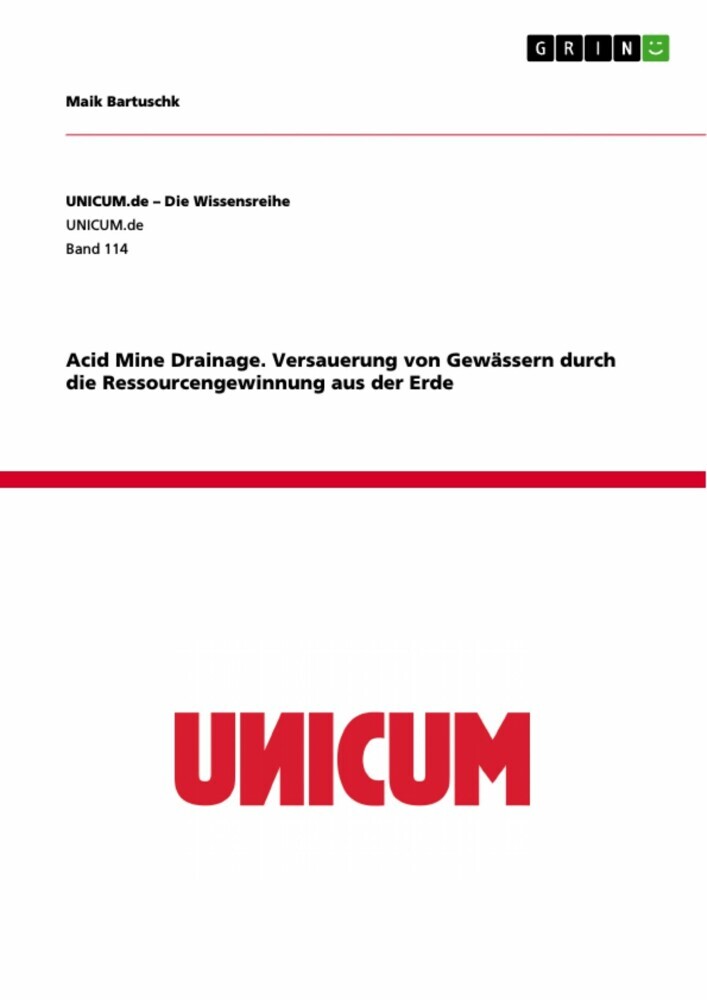 Acid Mine Drainage. Versauerung von Gewässern durch die Ressourcengewinnung aus der Erde main product photo