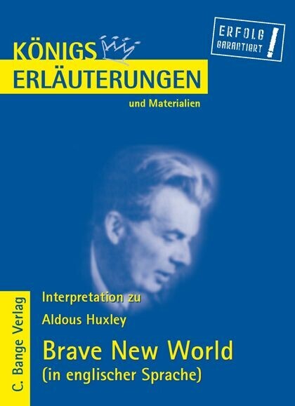 Brave New World von Aldous Huxley. Textanalyse und Interpretation in englischer Sprache. main product photo