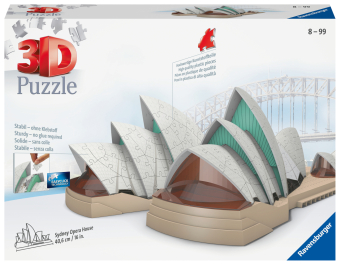 Ravensburger 3D Puzzle 11243 - Sydney Opera House - 216 Teile - Das Opernhaus Sydney zum selber Puzzeln ab 8 Jahren