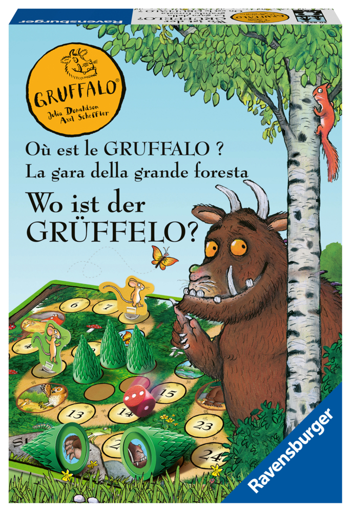 Ravensburger Kinderspiele - 20833 - Wo ist der Grüffelo? - Brettspiel für 2-4 Grüffelo-Fans ab 4 Jahren main product photo