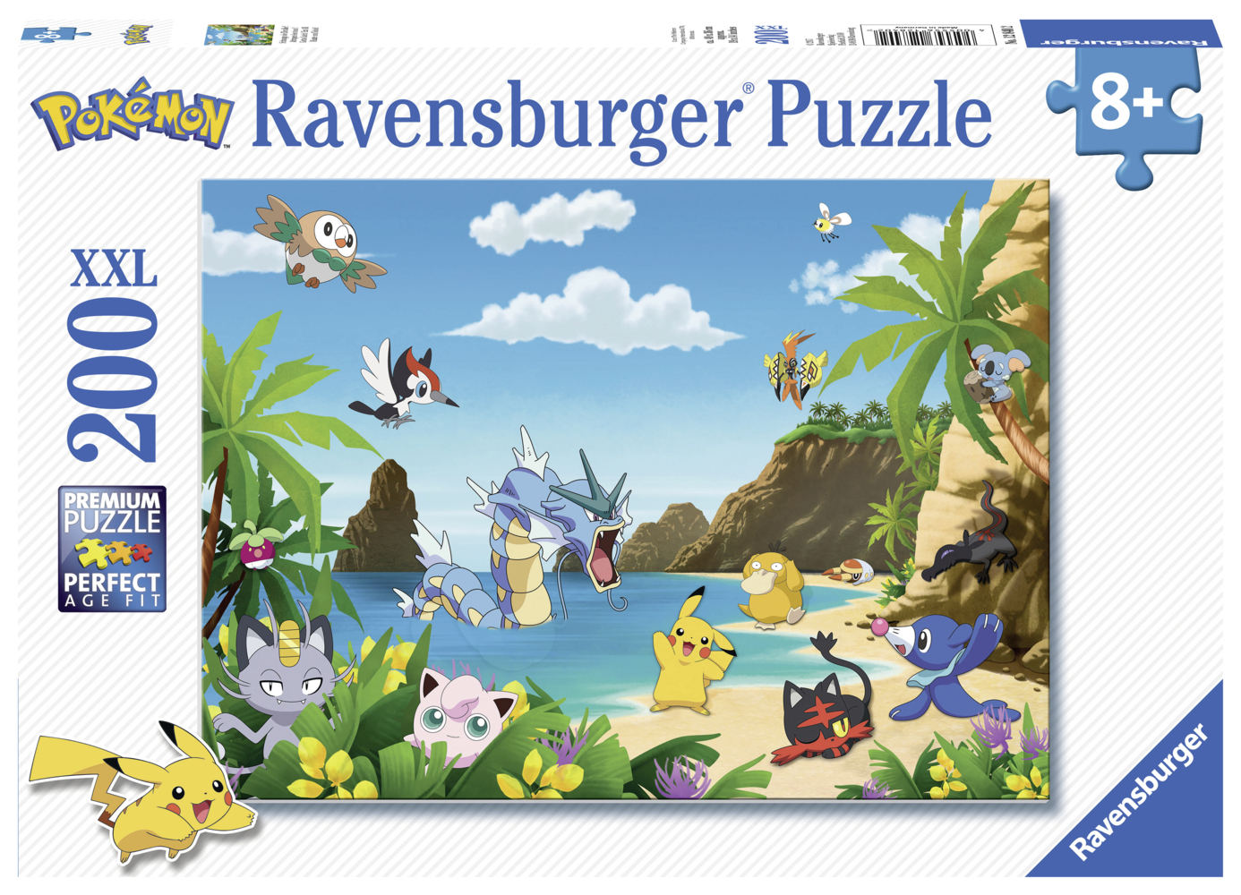 Ravensburger Kinderpuzzle - 12840 Schnapp sie dir alle! - Pokémon-Puzzle für Kinder ab 8 Jahren, mit 200 Teilen im XXL-Format main product photo