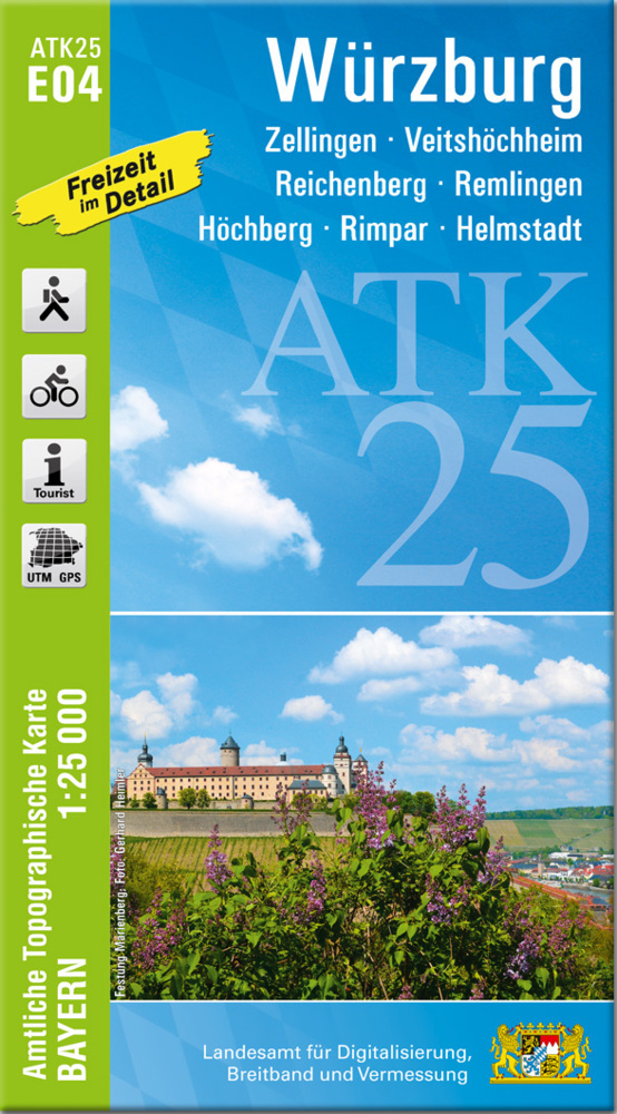 ATK25-E04 Würzburg (Amtliche Topographische Karte 1:25000) main product photo
