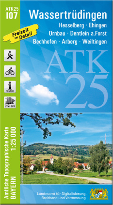 ATK25-I07 Wassertrüdingen (Amtliche Topographische Karte 1:25000)