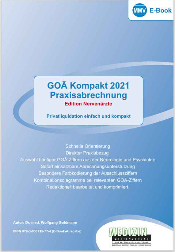 GOÄ Kompakt 2021 Nervenärzte main product photo