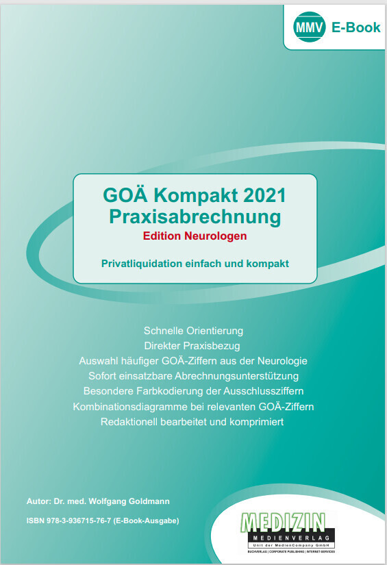 GOÄ Kompakt 2021 Neurologen main product photo