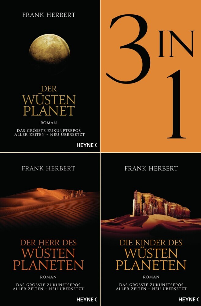 Der Wüstenplanet Band 1-3: Der Wüstenplanet / Der Herr des Wüstenplaneten / Die Kinder des Wüstenplaneten (3in1-Bundle) main product photo