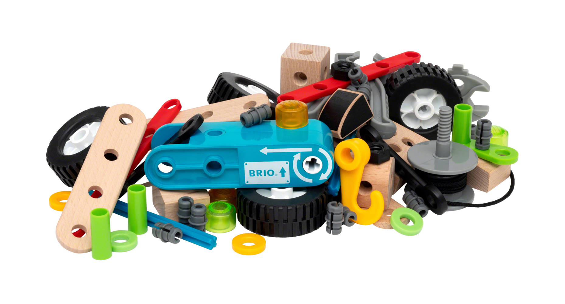 BRIO Builder 34595 Nachziehmotor-Konstruktionsset - Ergänzung für das BRIO Builder Konstruktionssystem, fördert das logische Denken - Empfohlen ab 3 Jahren main product photo