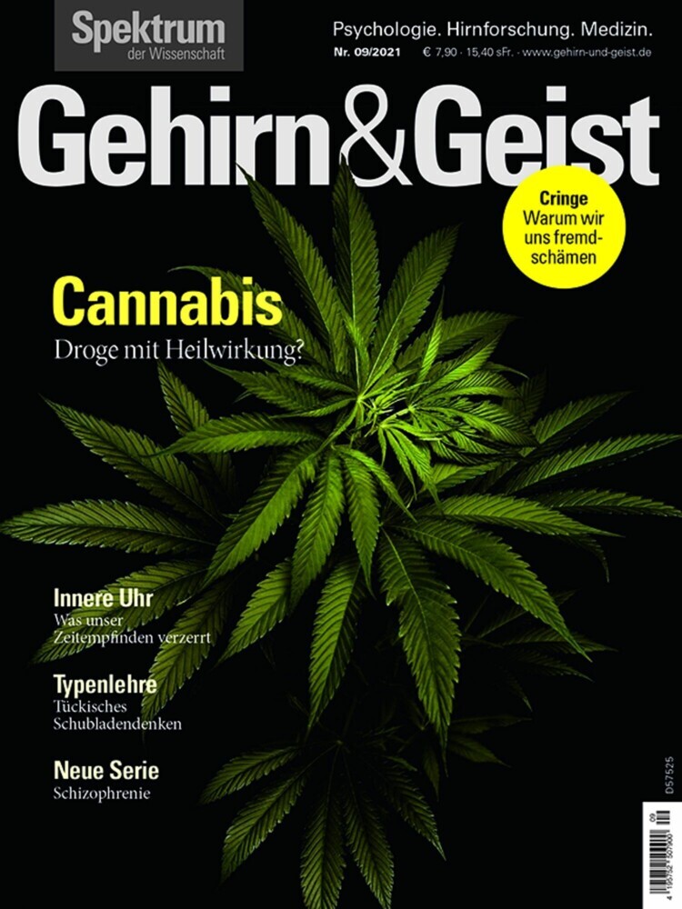 Gehirn&Geist 9/2021 Cannabis main product photo