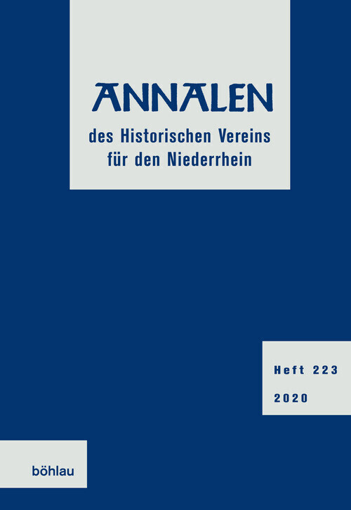 Annalen des Historischen Vereins für den Niederrhein 223 (2020) main product photo