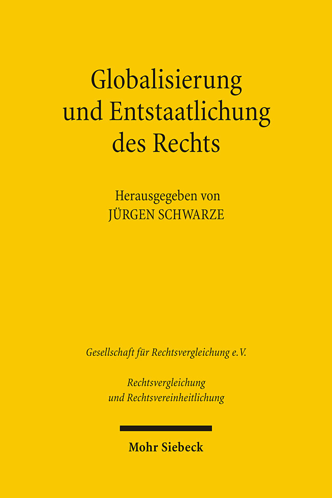 Globalisierung und Entstaatlichung des Rechts main product photo