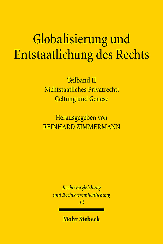 Globalisierung und Entstaatlichung des Rechts main product photo