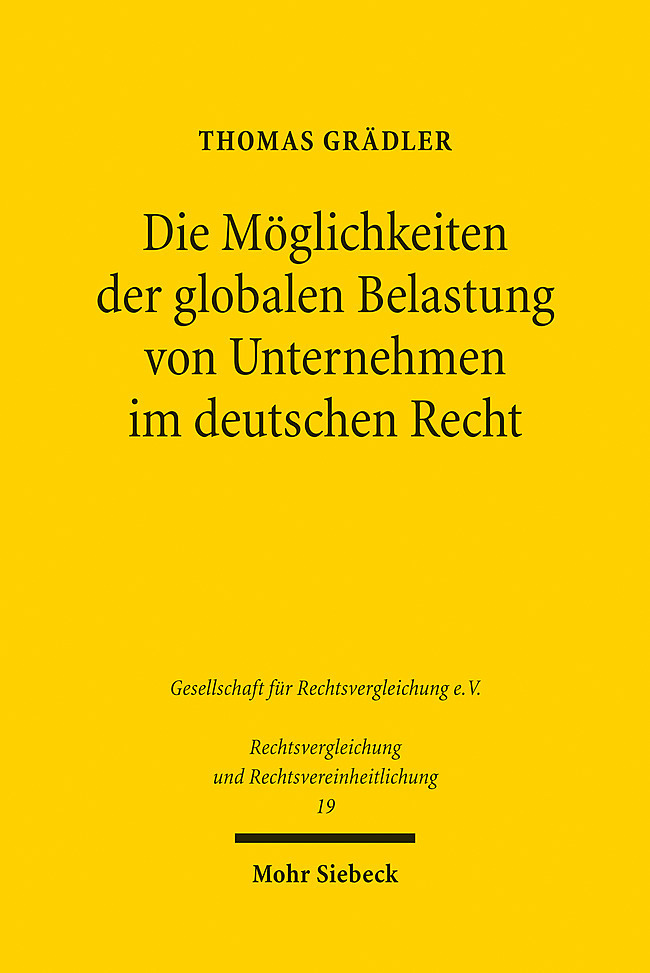 Die Möglichkeiten der globalen Belastung von Unternehmen im deutschen Recht main product photo