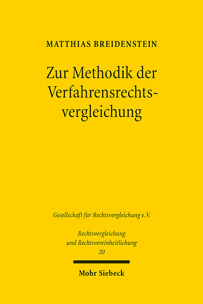 Zur Methodik der Verfahrensrechtsvergleichung main product photo