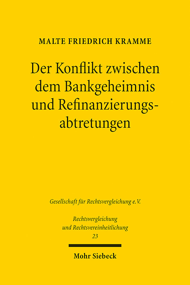 Der Konflikt zwischen dem Bankgeheimnis und Refinanzierungsabtretungen main product photo