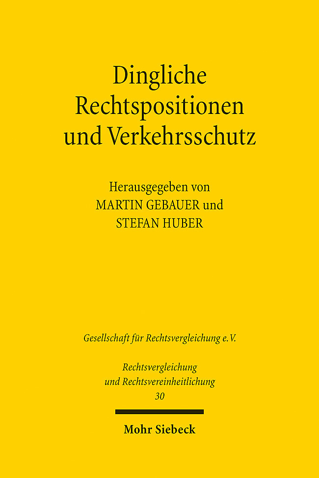 Dingliche Rechtspositionen und Verkehrsschutz main product photo